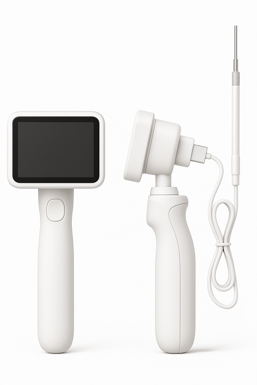 Auracare medical diagnostic hardware - AI-powered triage devices including otoscope and diagnostic tools for primary care providers